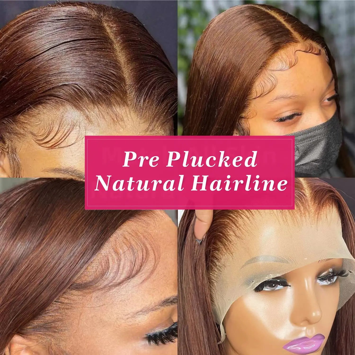 13x4 Chocolate Brown Lace Front Wigs Human Hair For Women 13x6 Hd Straight Lace Frontal Wig 4x4 5x5 Closure Human Hair Wig