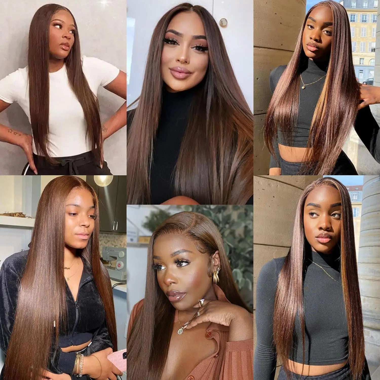 13x4 Chocolate Brown Lace Front Wigs Human Hair For Women 13x6 Hd Straight Lace Frontal Wig 4x4 5x5 Closure Human Hair Wig